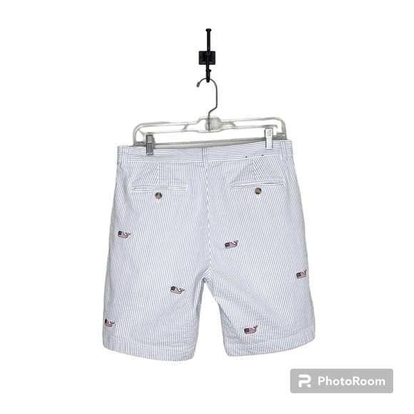 Vineyard Vines Men’s Seersucker Patriotic American Flag Breaker Short Size 32 - Picture 5 of 14